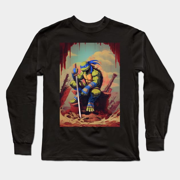 Leonardo Long Sleeve T-Shirt by coldfireink